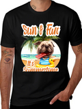 Summer Pug T-Shirt: Sun & Fun Design product image 1