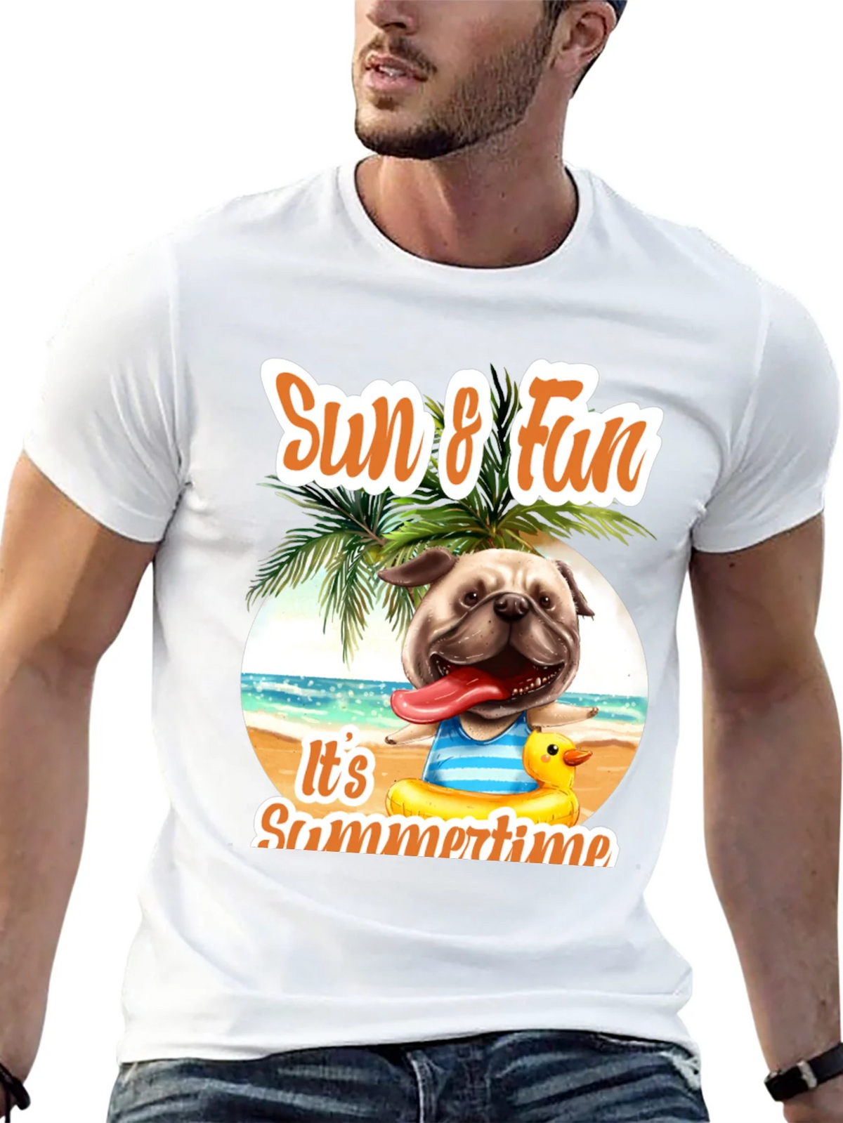 Summer Pug T-Shirt: Sun & Fun Design product image 12