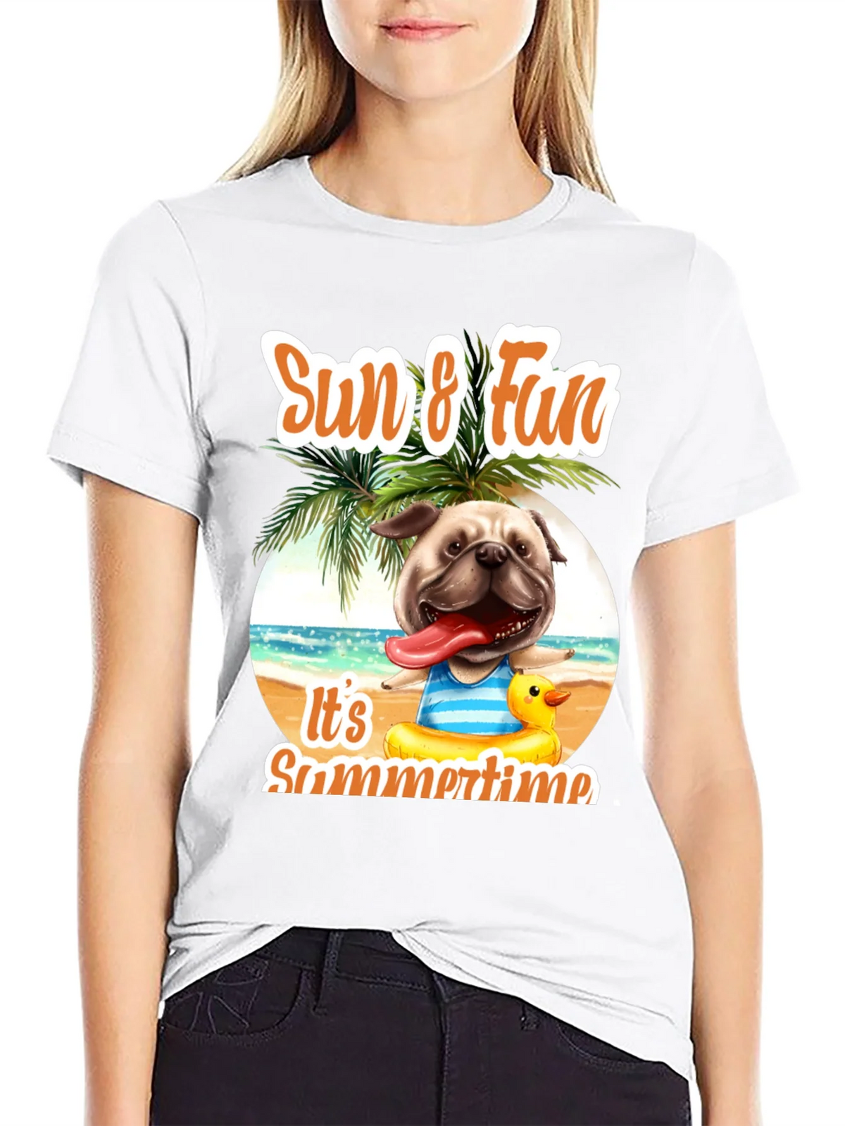 Summer Pug T-Shirt: Sun & Fun Design product image 8