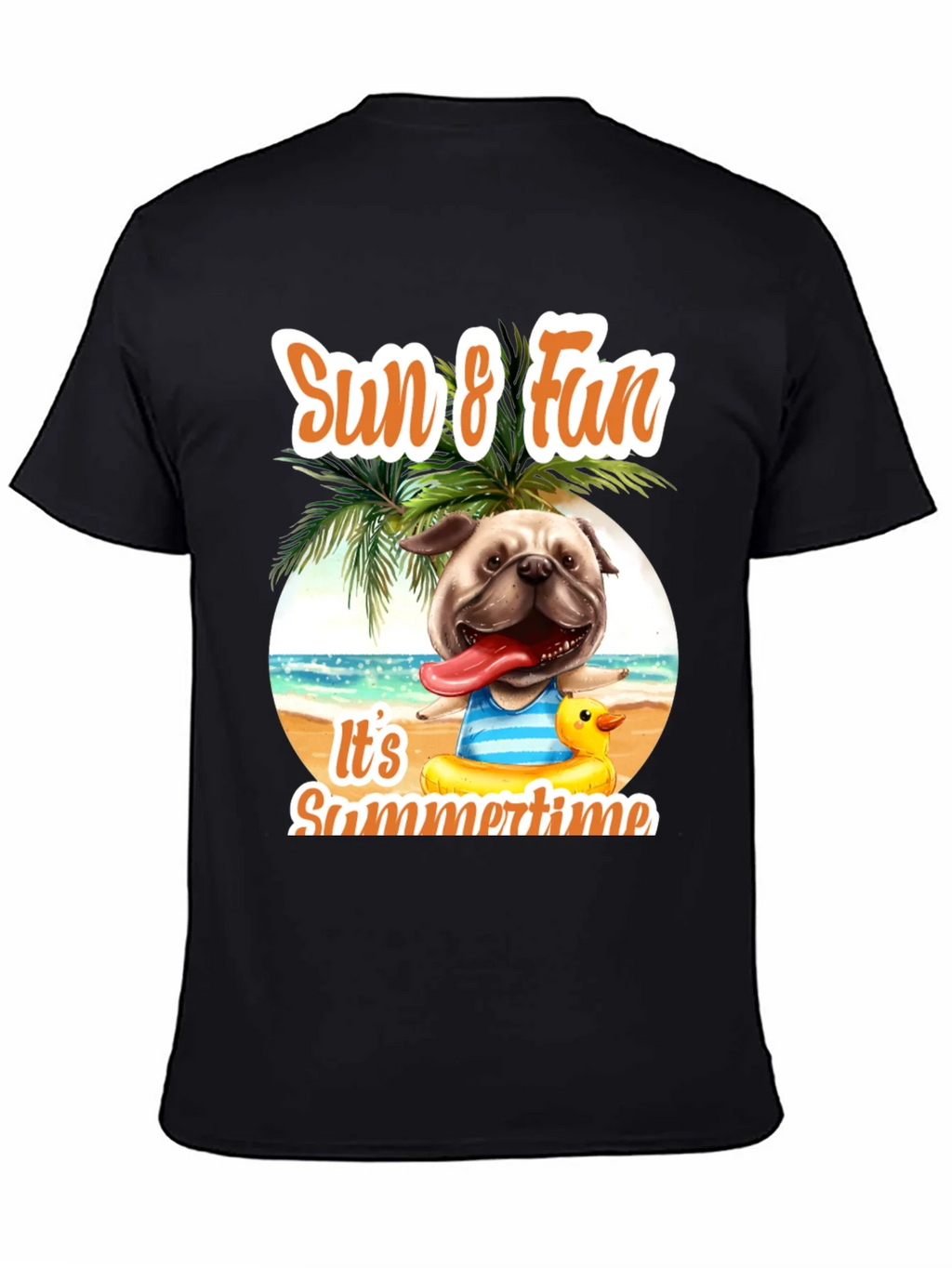 Summer Pug T-Shirt: Sun & Fun Design product image 4
