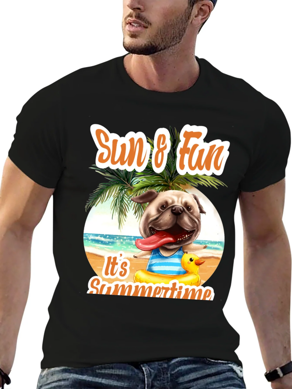 Summer Pug T-Shirt: Sun & Fun Design product image 6
