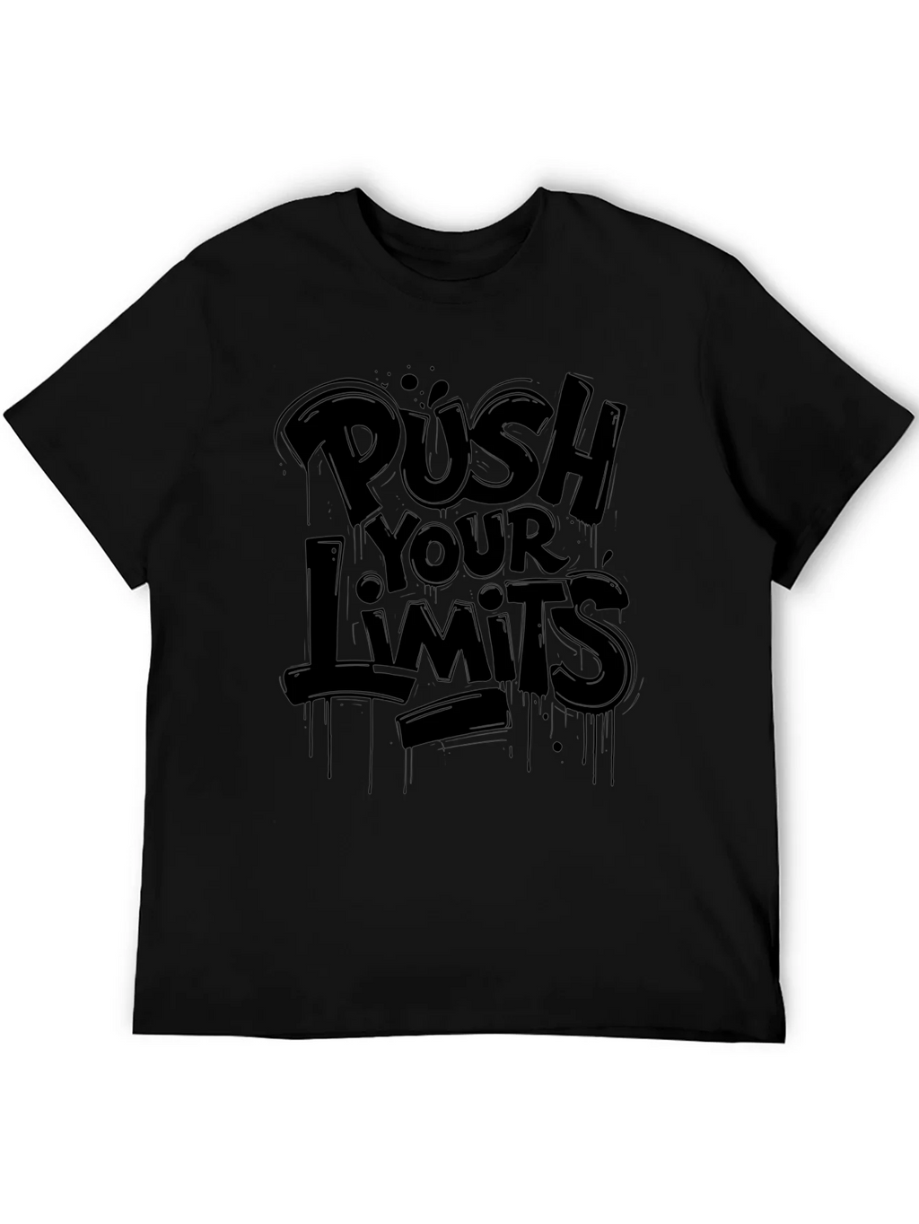 Push Your Limits Black Graphic Tee product image 5
