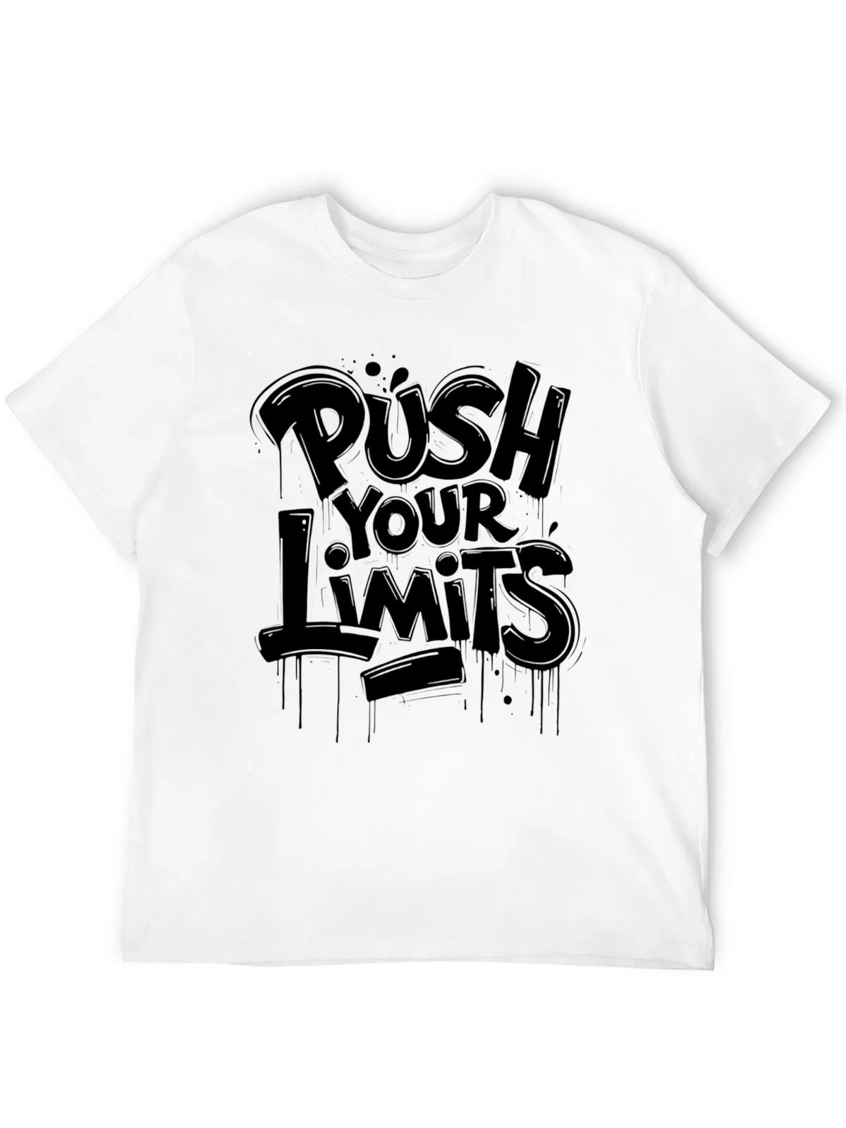Push Your Limits Black Graphic Tee product image 11