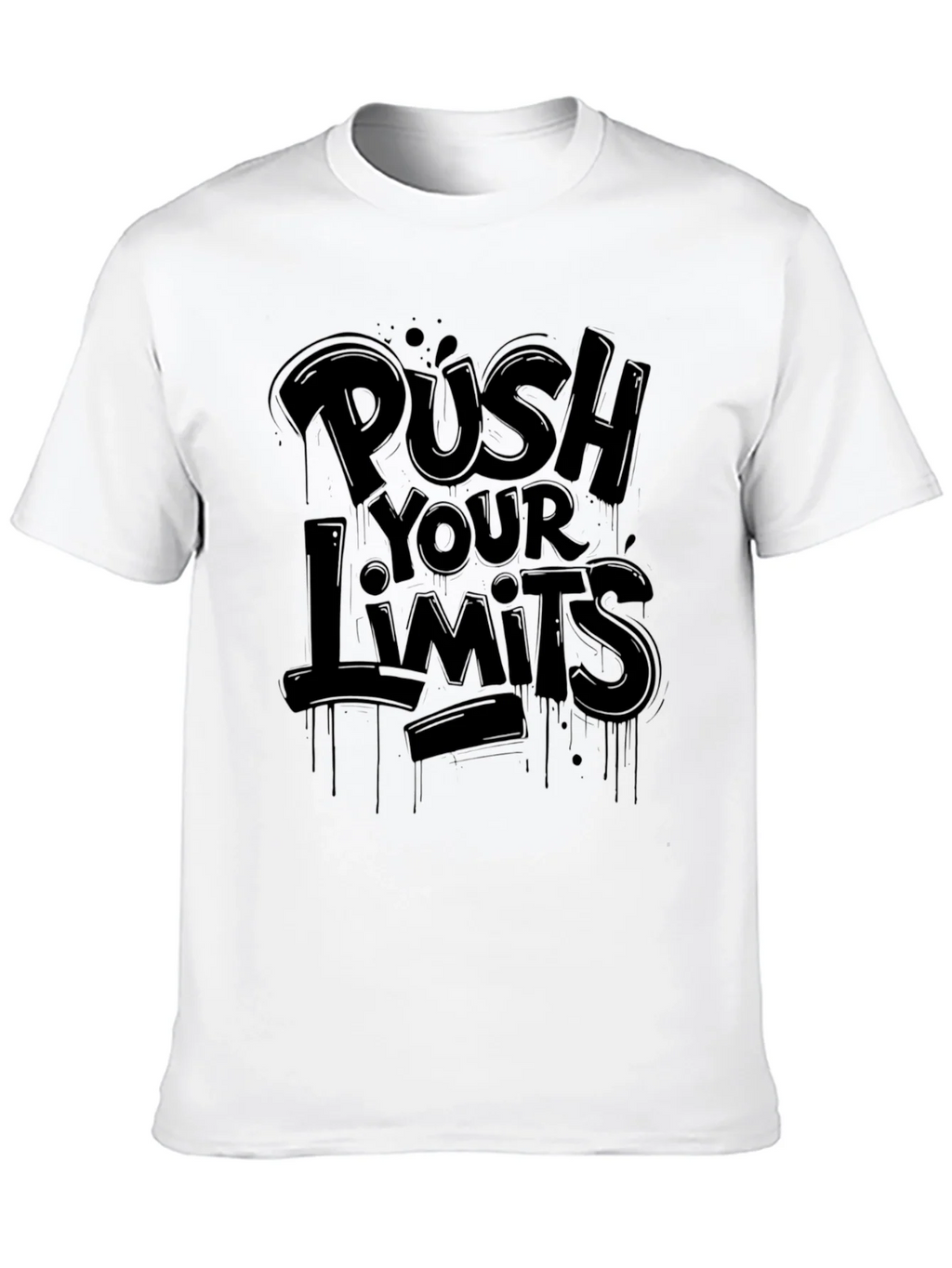 Push Your Limits Black Graphic Tee product image 9