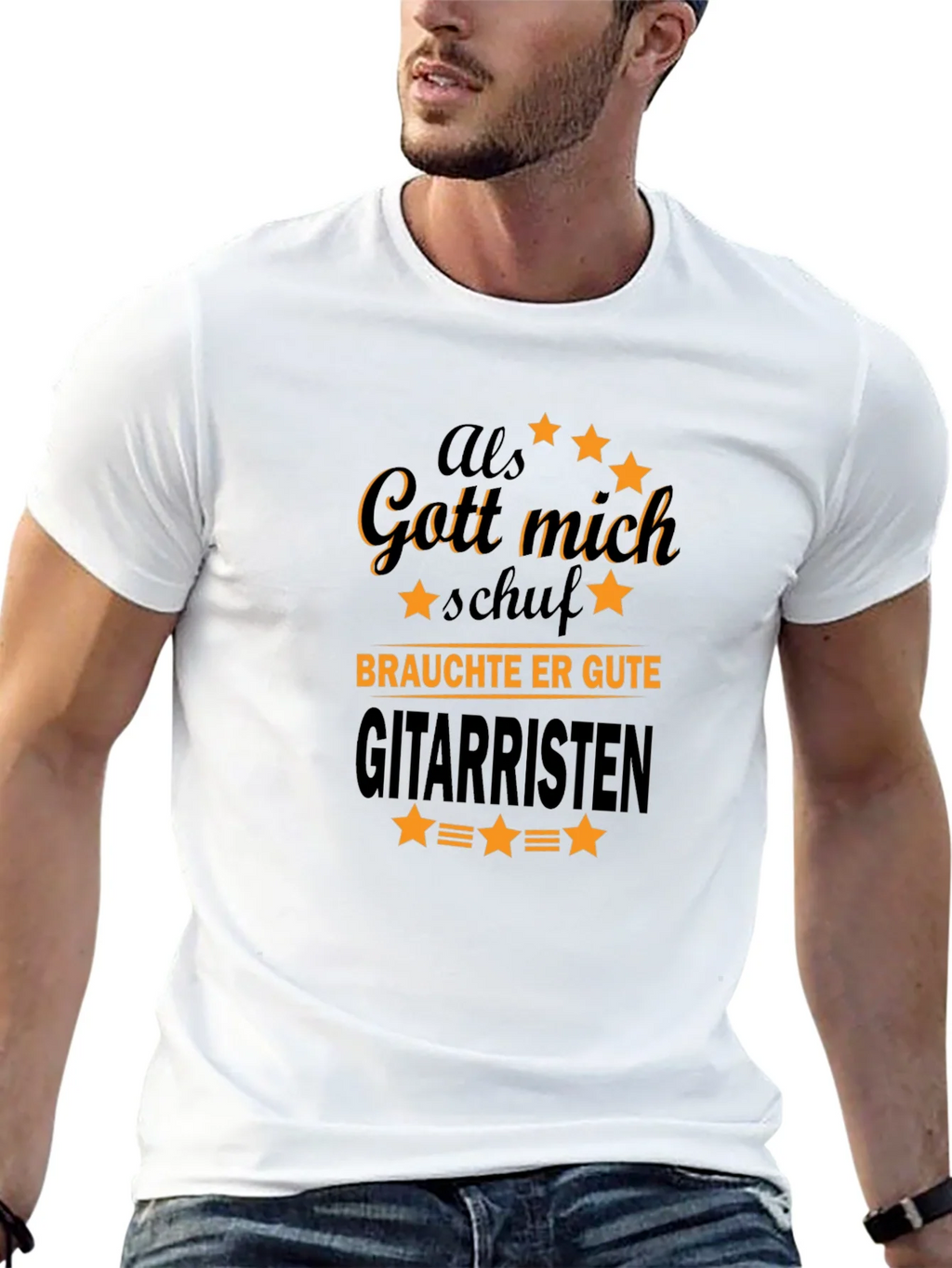 Als Gott Mich Schuf Guitarist T-Shirt product image 11