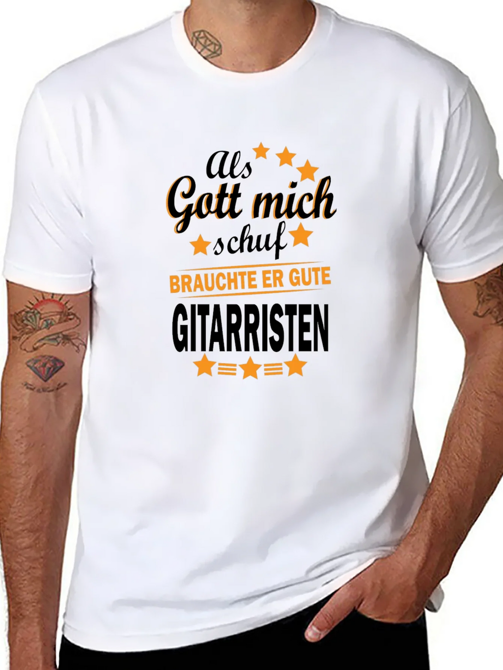 Als Gott Mich Schuf Guitarist T-Shirt product image 6