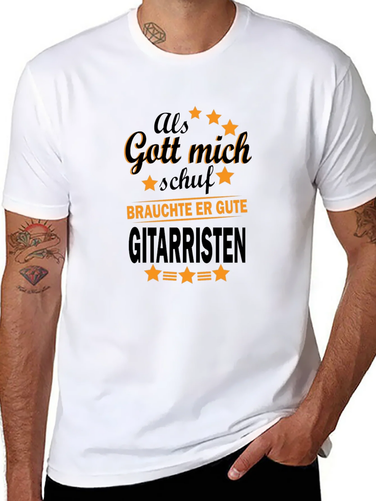 Als Gott Mich Schuf Guitarist T-Shirt product image 6