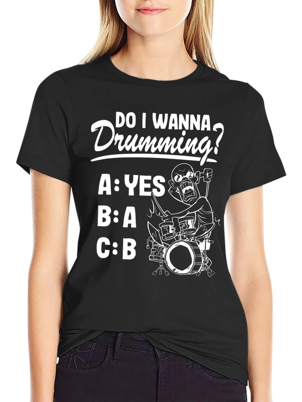 Do I Wanna Drumming? Graphic Tee product image 2