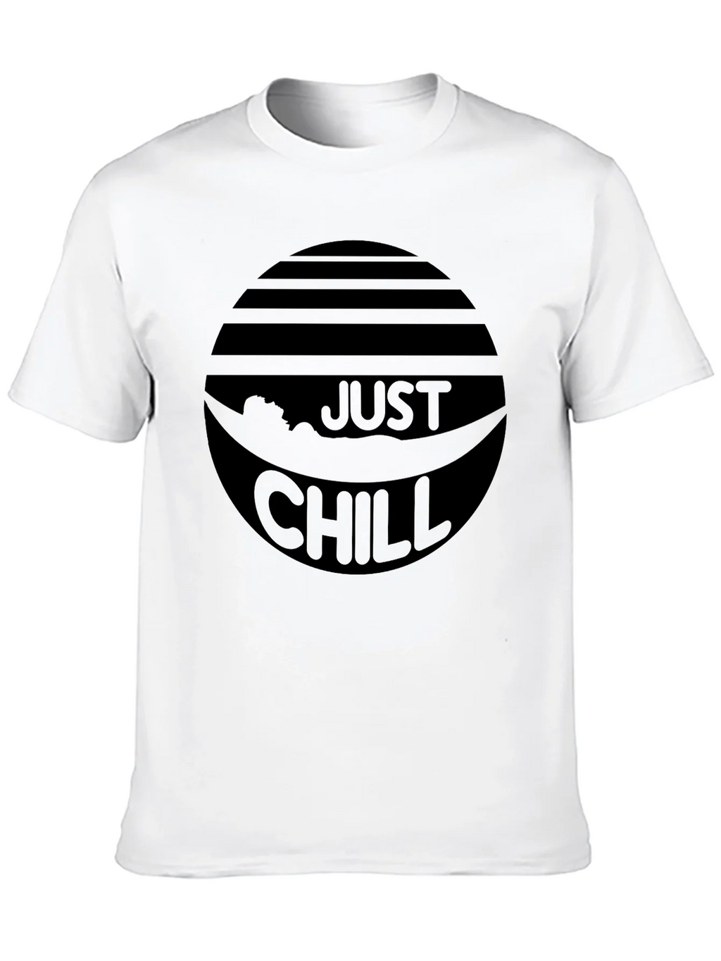 Just Chill Black Graphic Tee - Relaxed Comfort product image 9