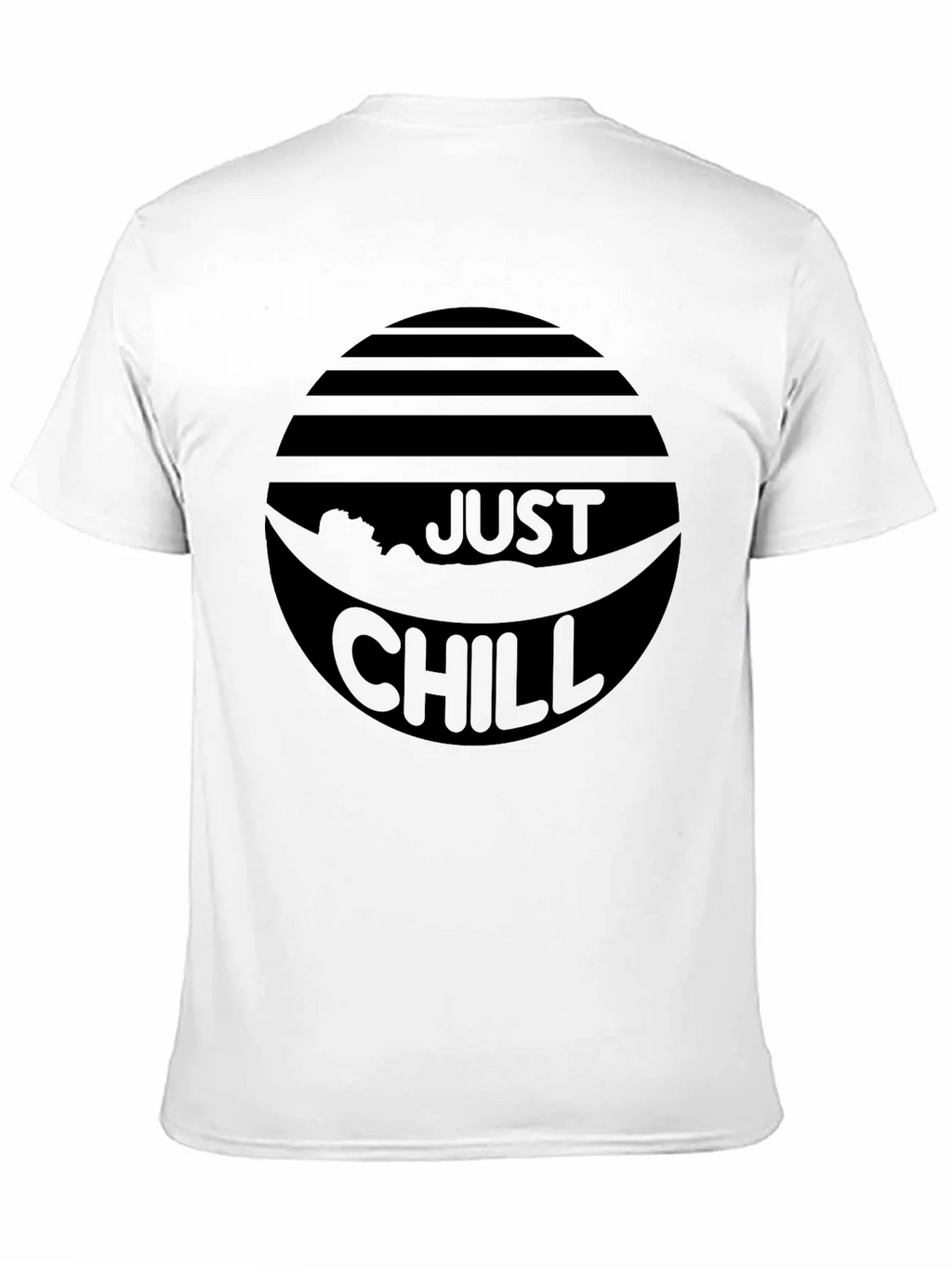 Just Chill Black Graphic Tee - Relaxed Comfort product image 10