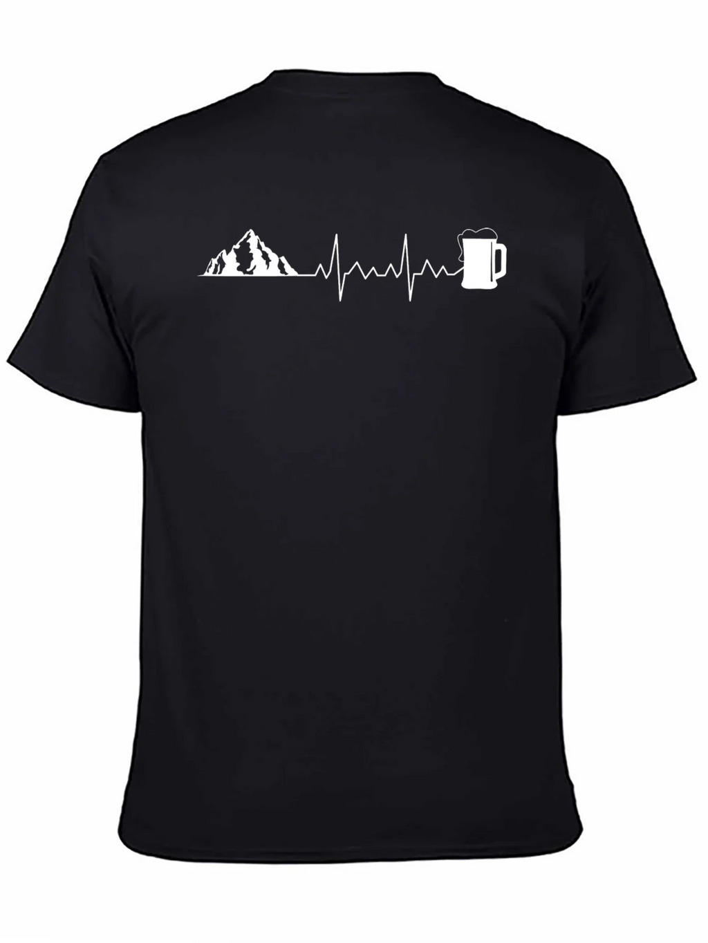 Mountain & Beer Heartbeat Graphic Tee product image 3