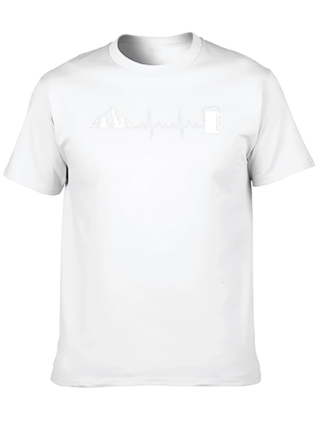 Mountain & Beer Heartbeat Graphic Tee product image 7