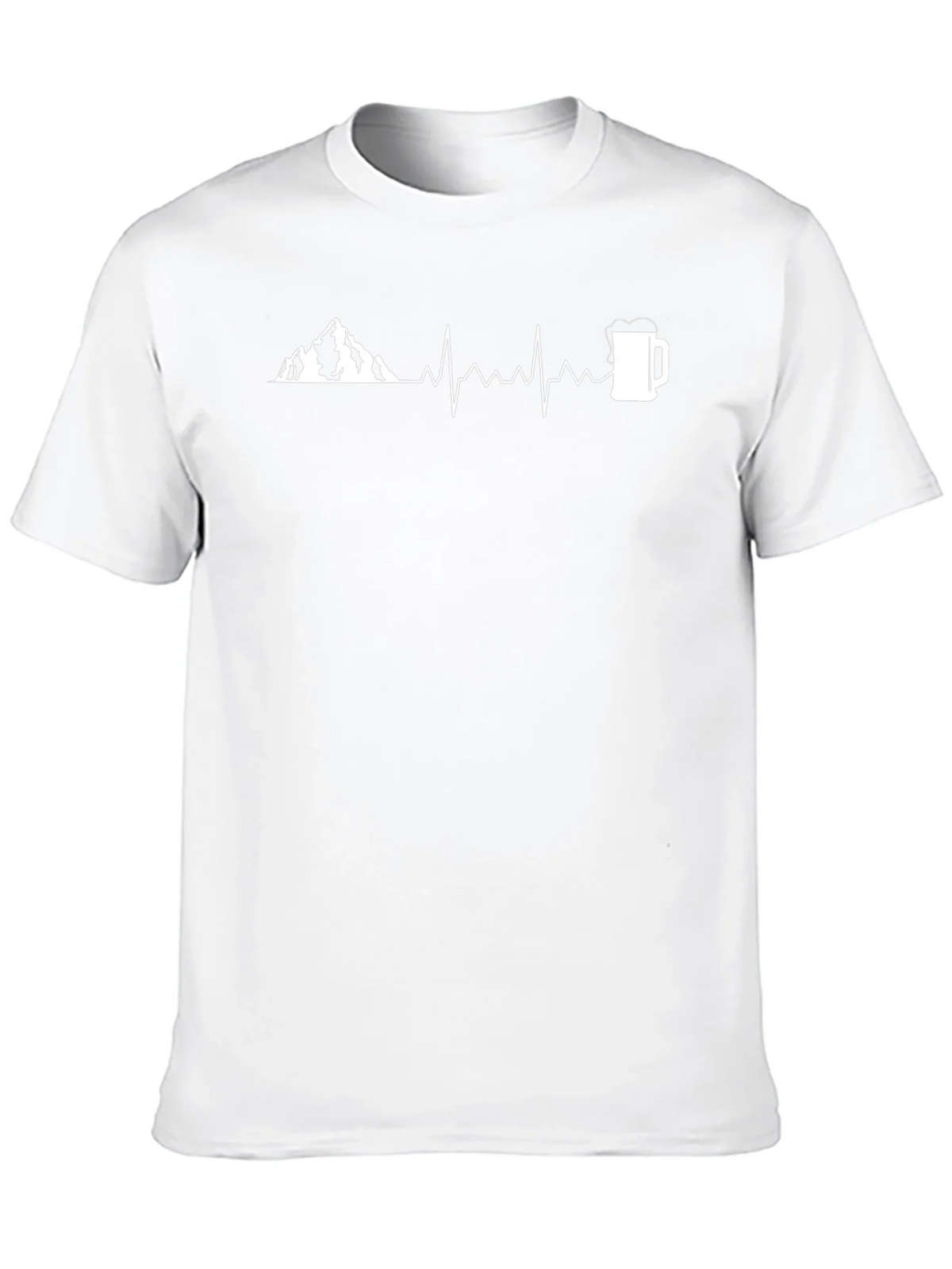 Mountain & Beer Heartbeat Graphic Tee product image 7