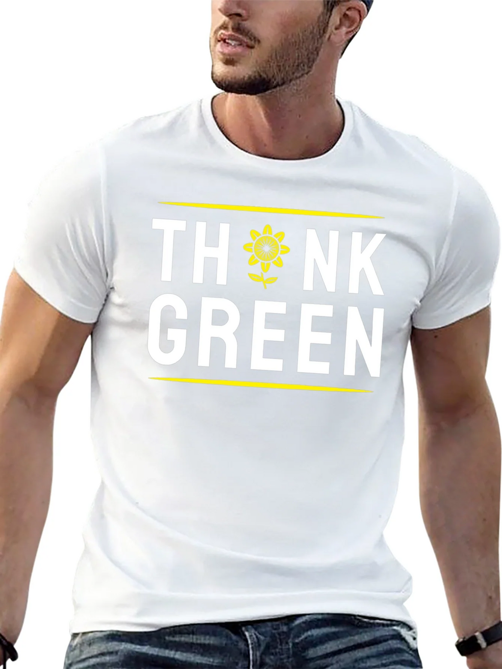 Think Green Sunflower Graphic T-Shirt product image 12