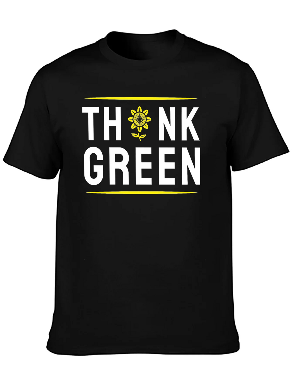 Think Green Sunflower Graphic T-Shirt product image 3