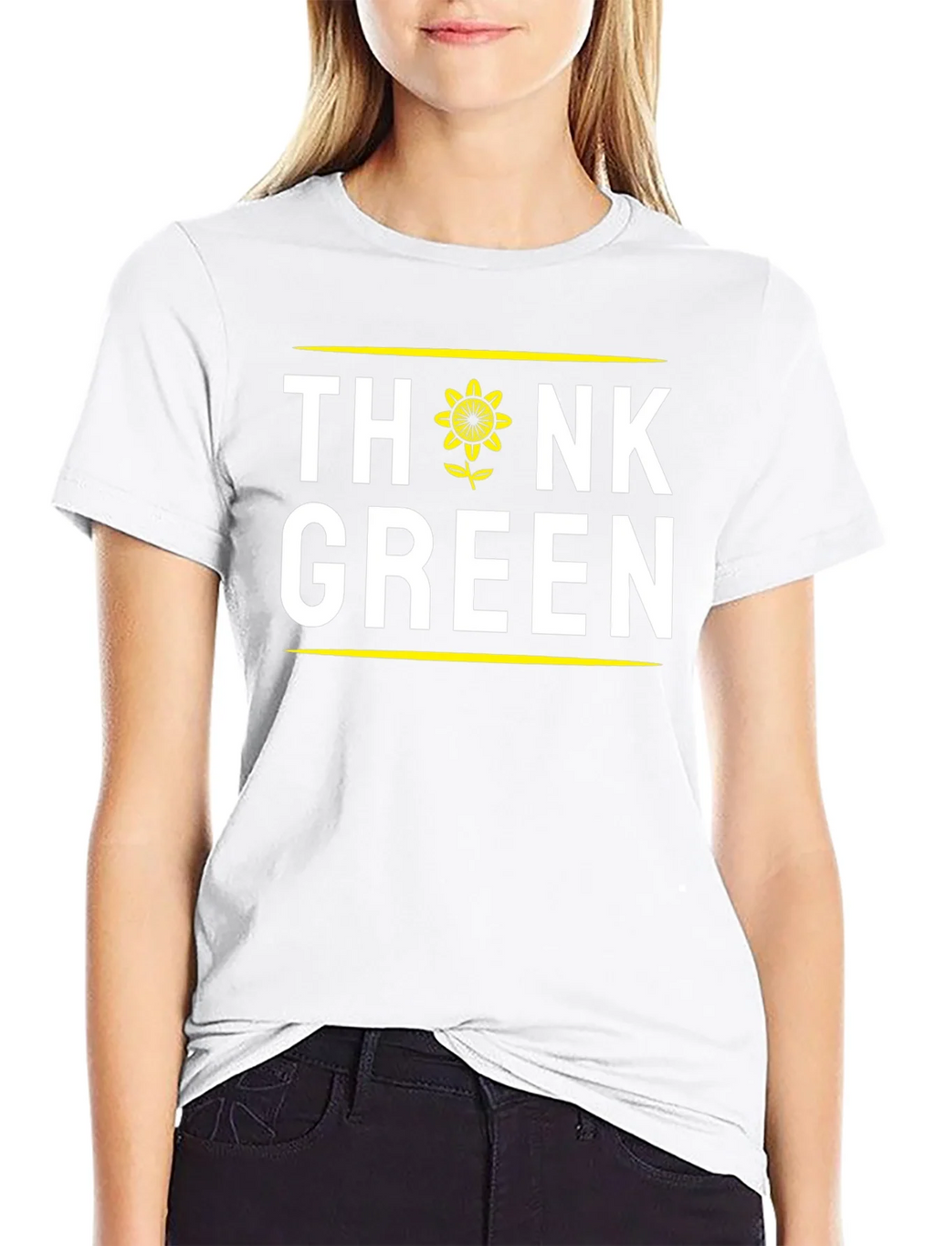 Think Green Sunflower Graphic T-Shirt product image 8