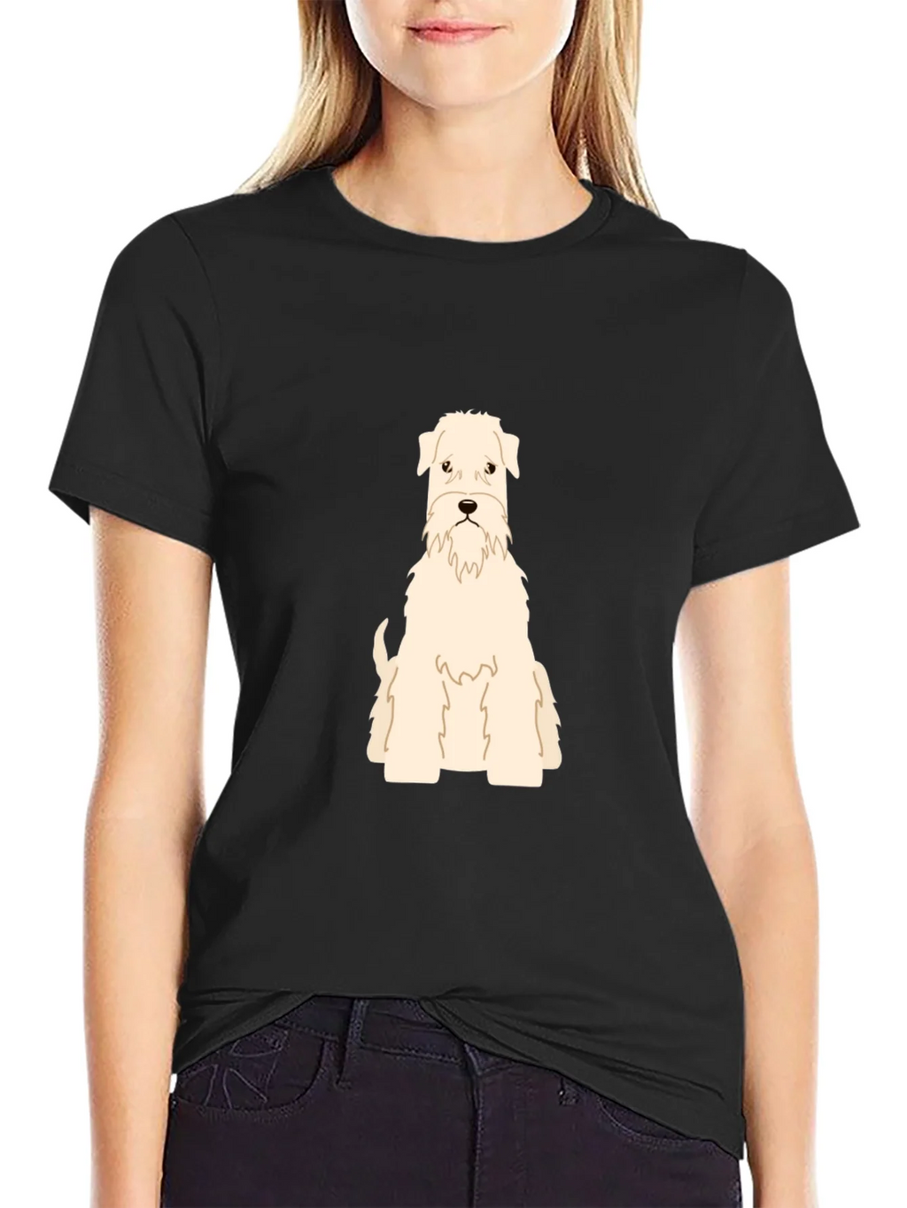 Dog Breed Graphic T-Shirt - Black Cotton Tee product image 1