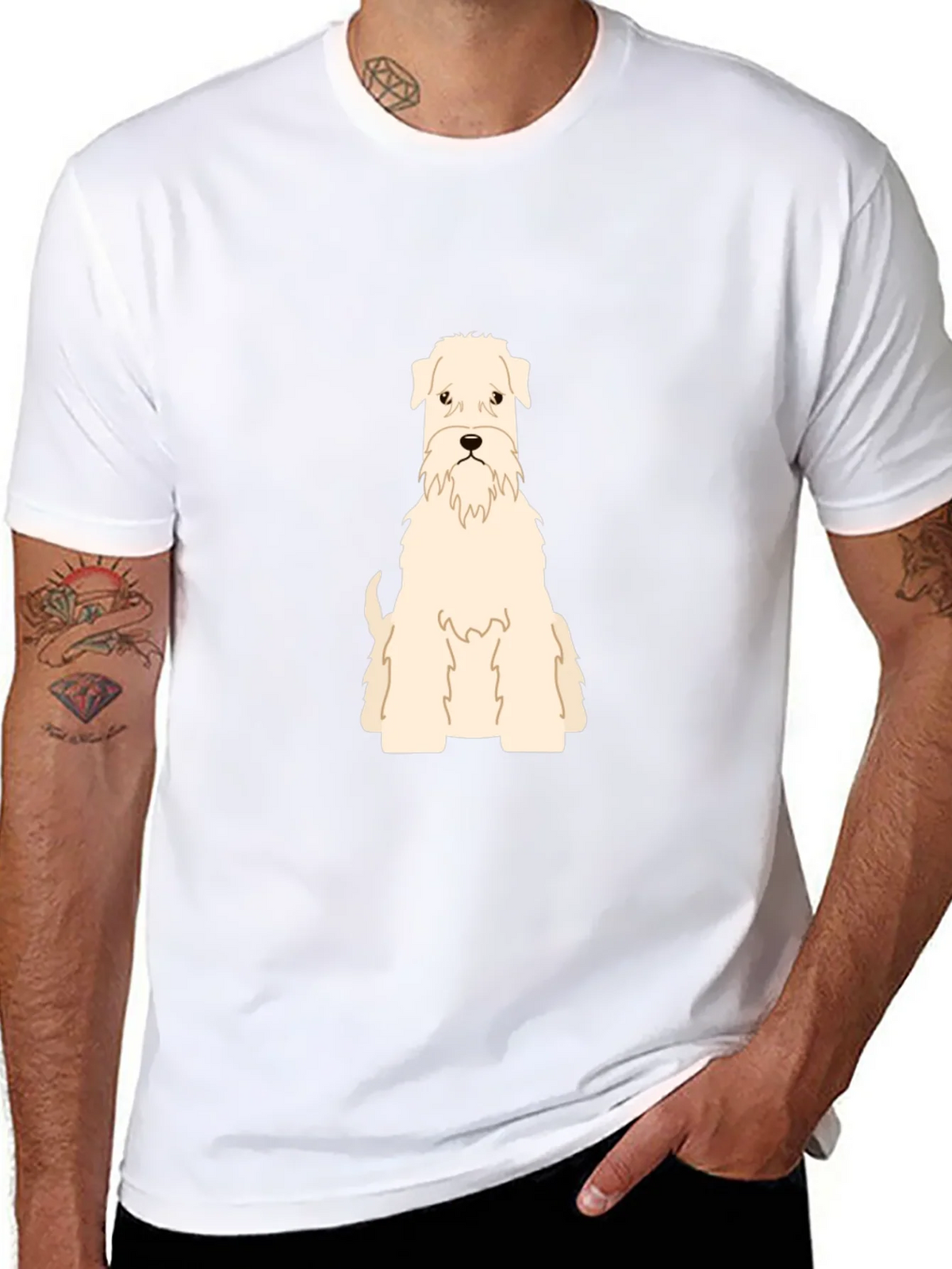Dog Breed Graphic T-Shirt - Black Cotton Tee product image 6