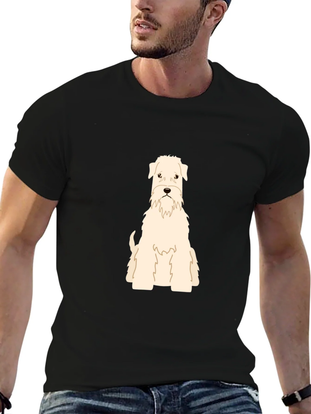 Dog Breed Graphic T-Shirt - Black Cotton Tee product image 5
