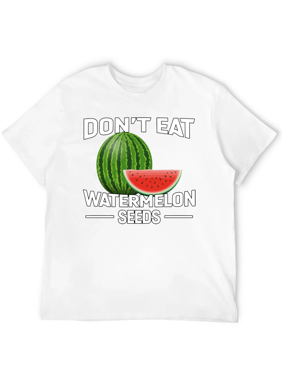 Funny Dont Eat Watermelon Seeds Graphic Tee product image 10