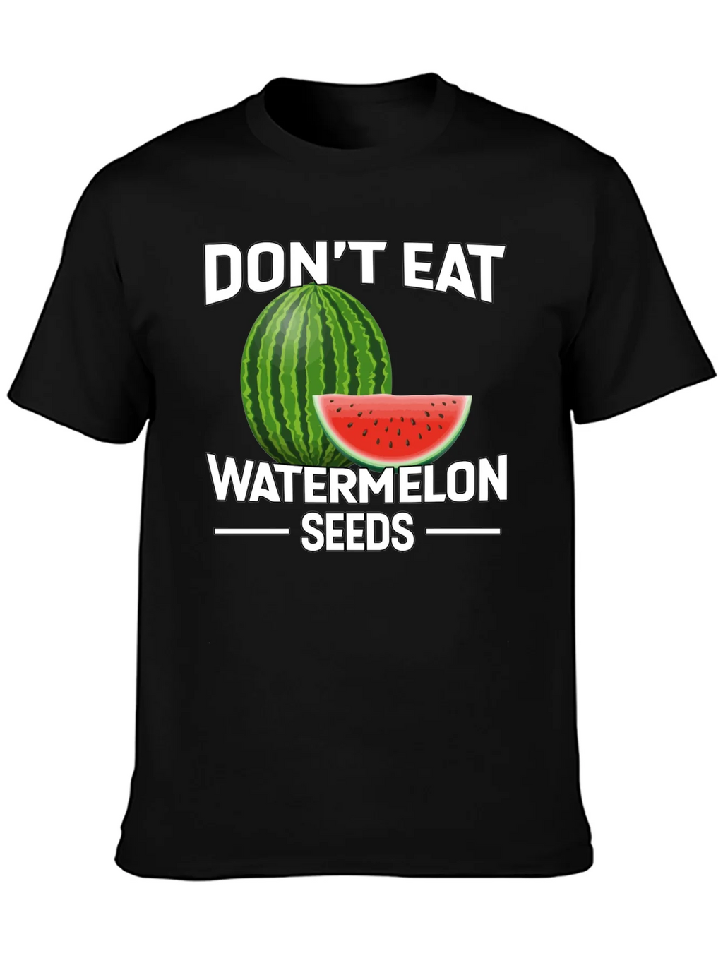 Funny Dont Eat Watermelon Seeds Graphic Tee product image 2