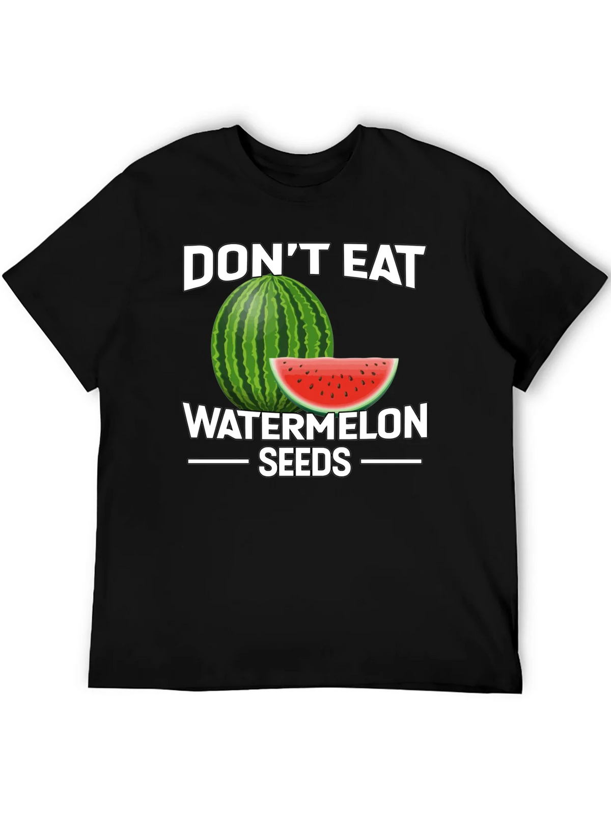 Funny Dont Eat Watermelon Seeds Graphic Tee product image 4