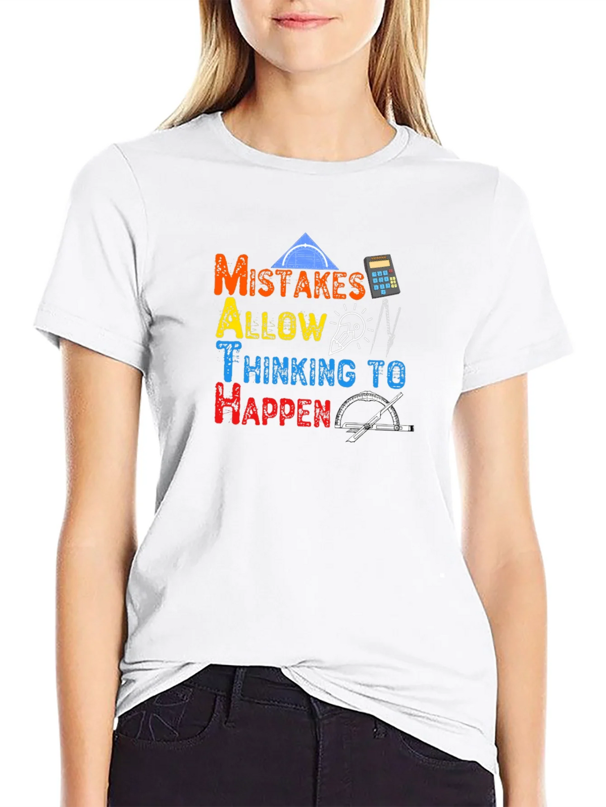 Math Lover T-Shirt - Mistakes Allow Thinking! product image 8