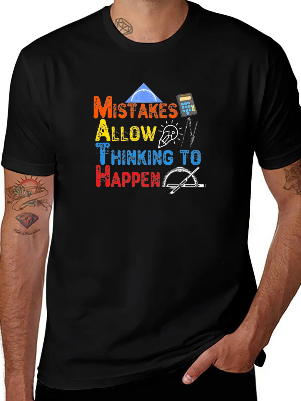 Math Lover T-Shirt - Mistakes Allow Thinking! product image 1