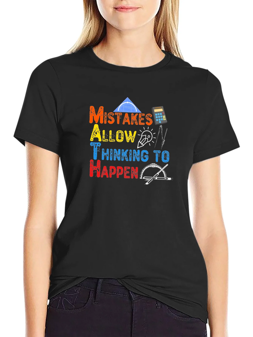 Math Lover T-Shirt - Mistakes Allow Thinking! product image 2