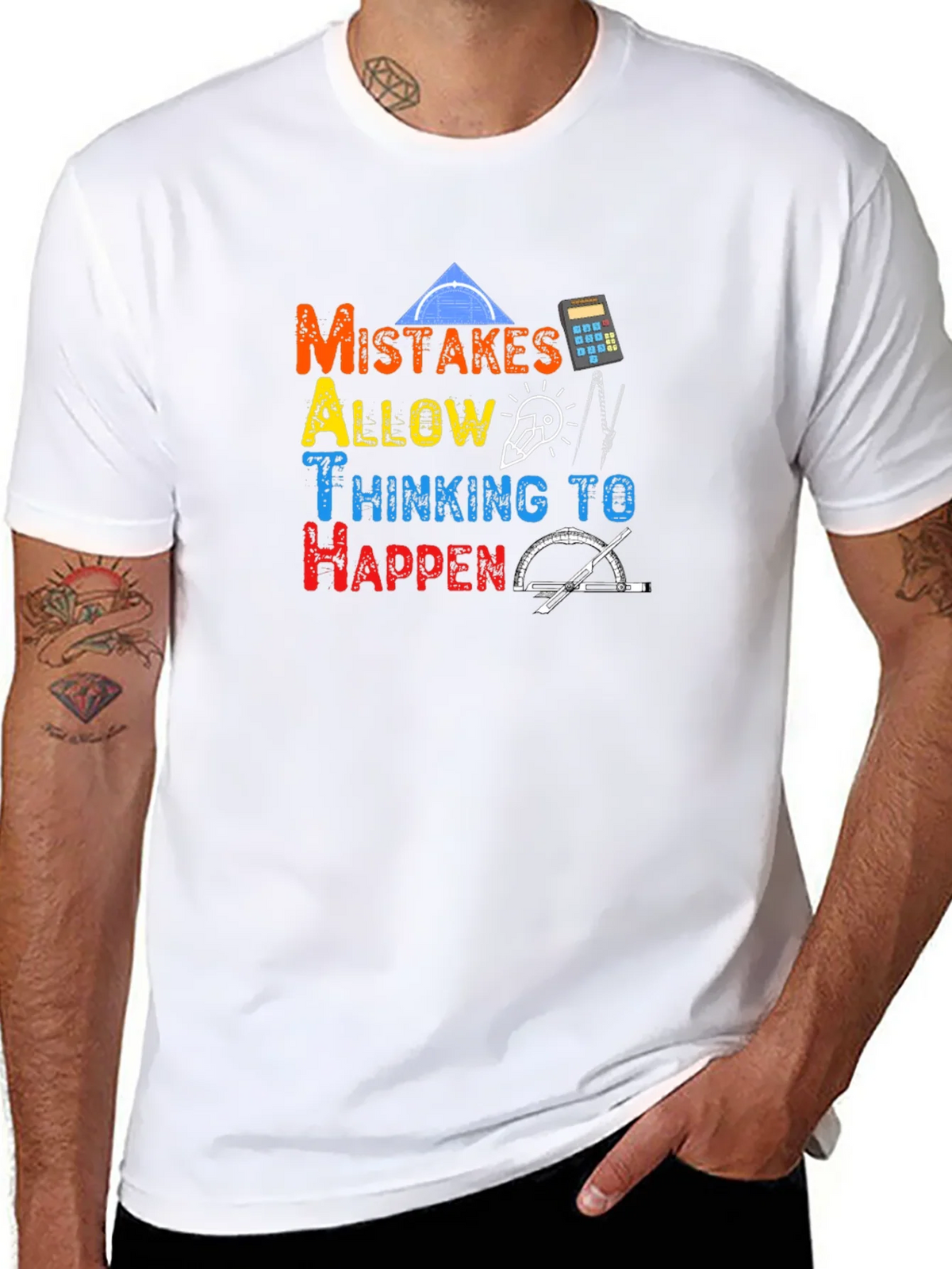 Math Lover T-Shirt - Mistakes Allow Thinking! product image 7