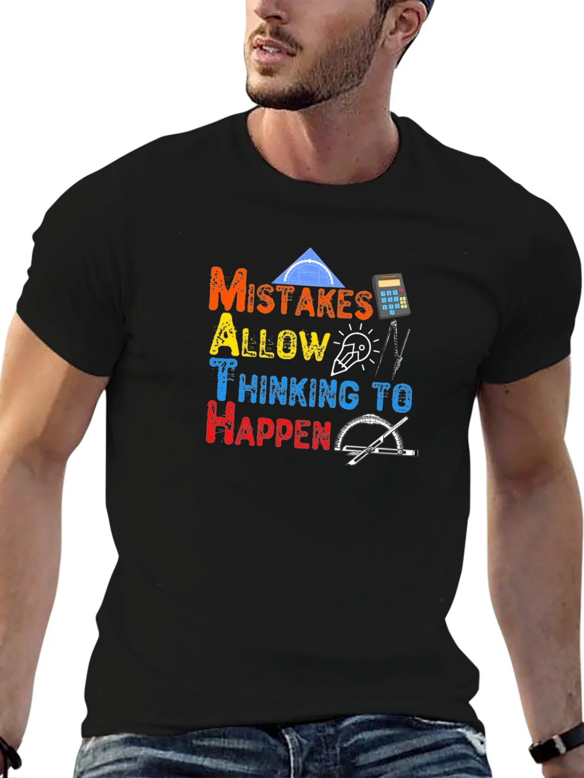 Math Lover T-Shirt - Mistakes Allow Thinking! product image 6