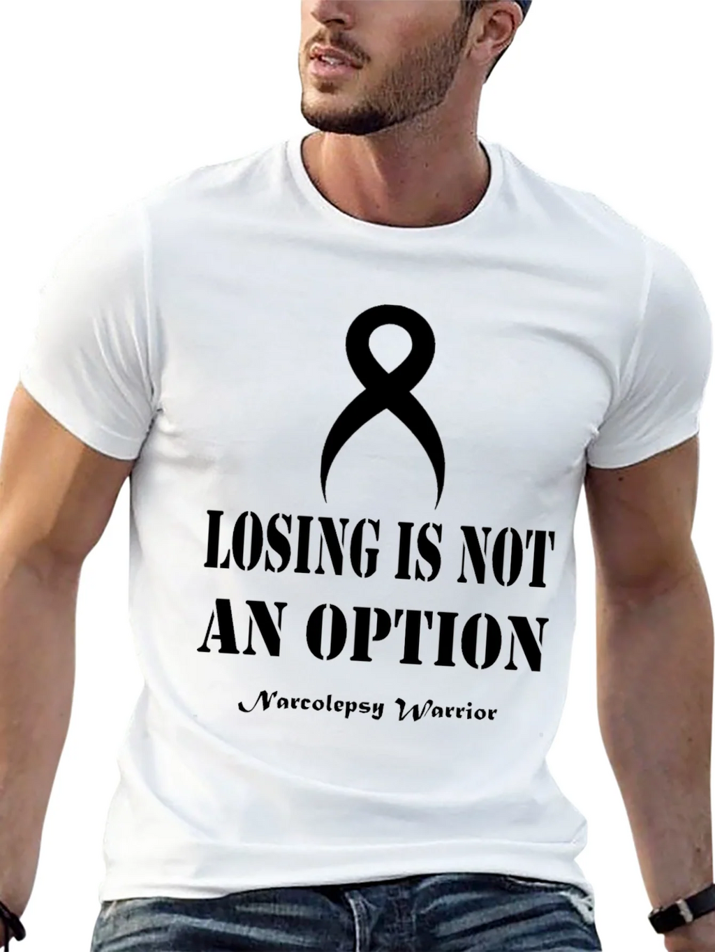 Losing is Not an Option Narcolepsy Warrior T-Shirt product image 9