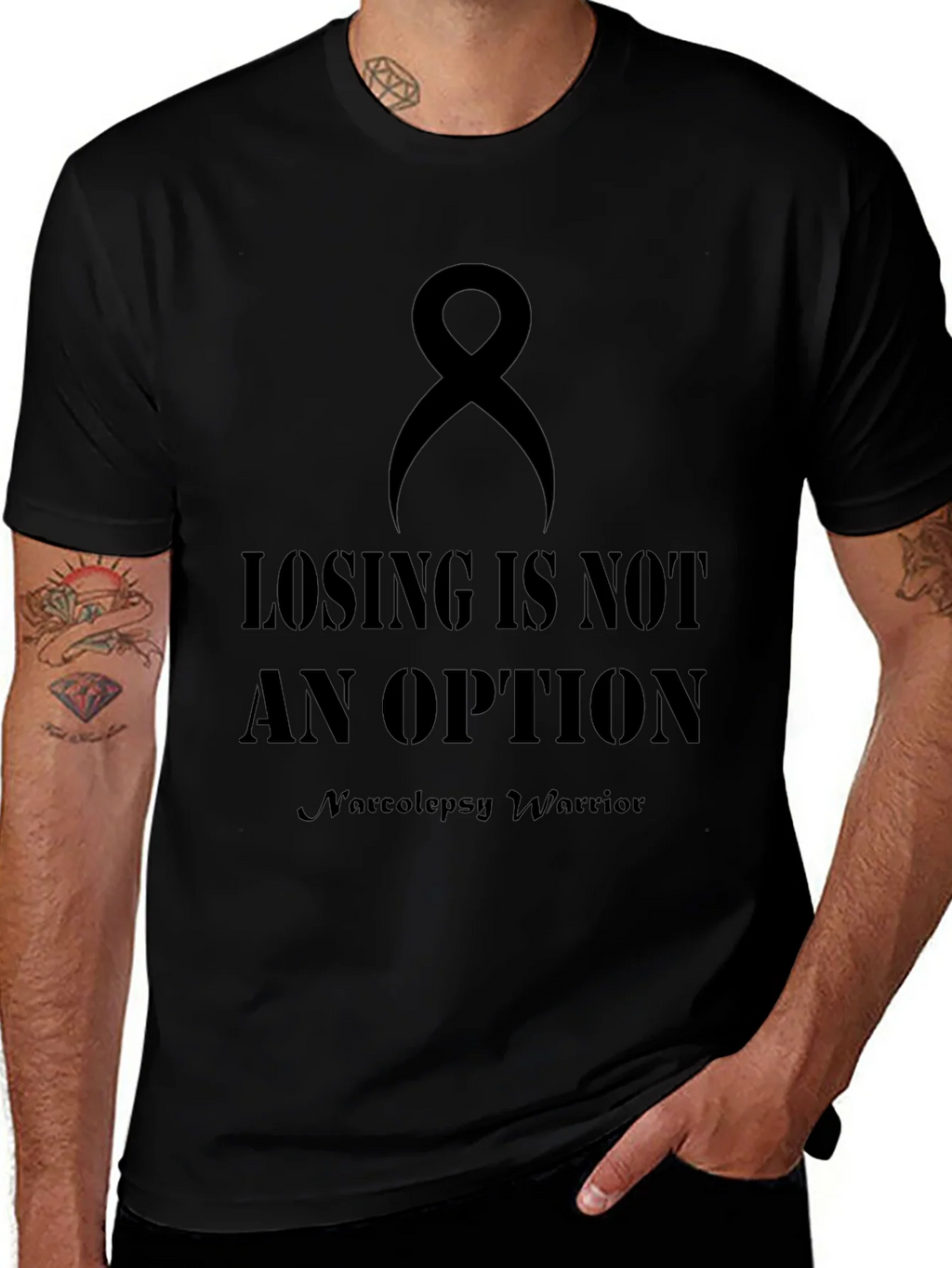 Losing is Not an Option Narcolepsy Warrior T-Shirt product image 1