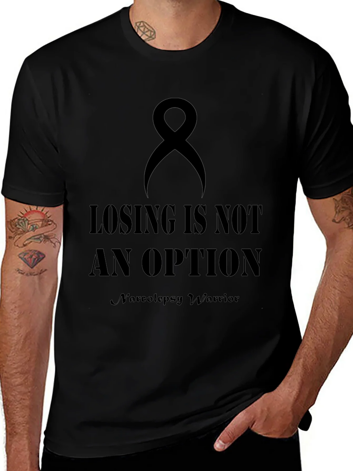 Losing is Not an Option Narcolepsy Warrior T-Shirt product image 1