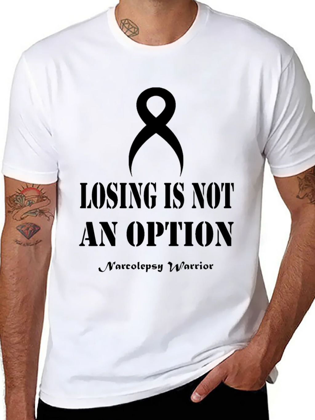 Losing is Not an Option Narcolepsy Warrior T-Shirt product image 6