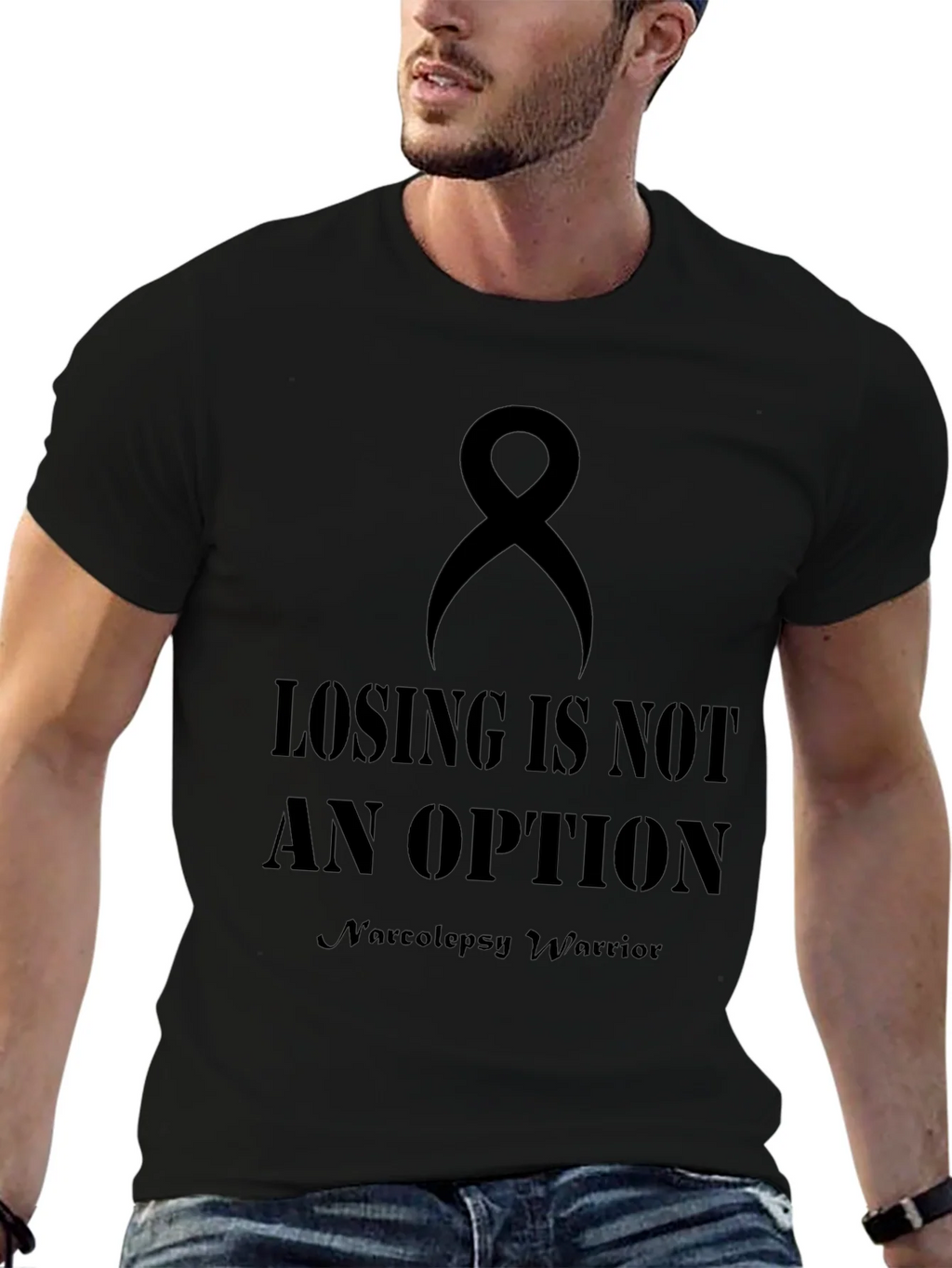 Losing is Not an Option Narcolepsy Warrior T-Shirt product image 5