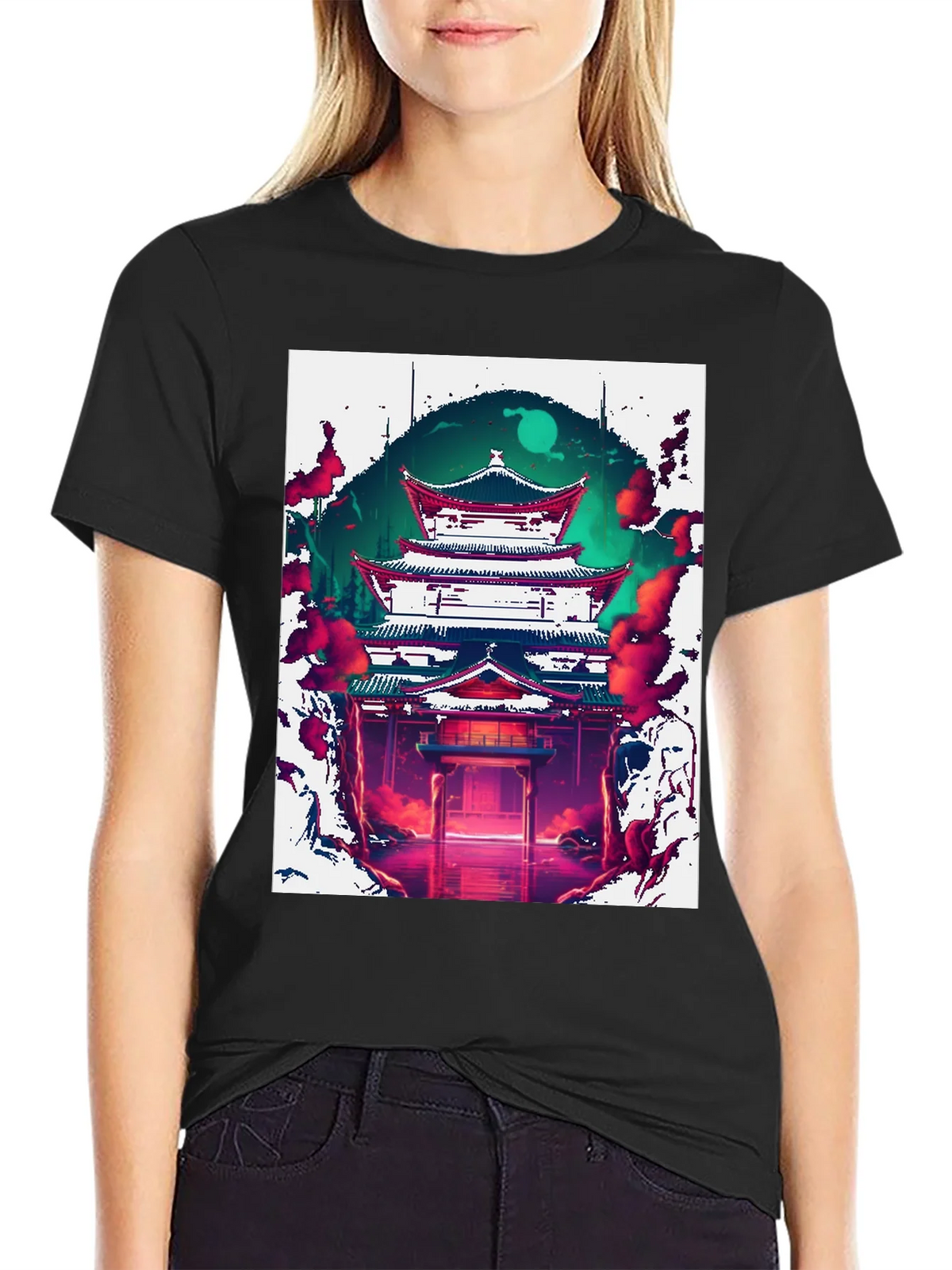 Japanese Temple Graphic Tee product image 2