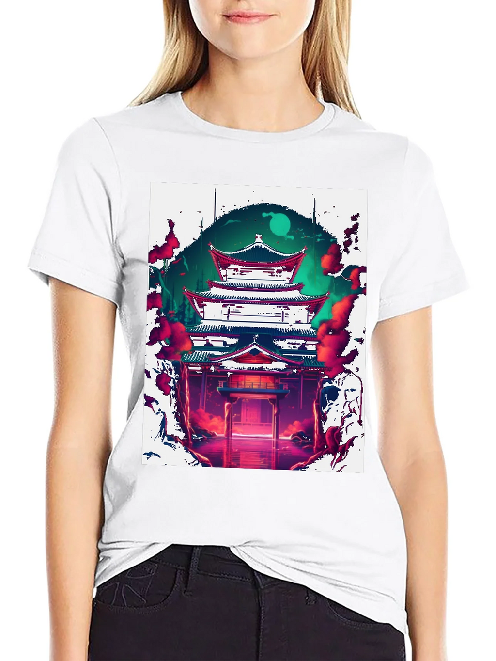 Japanese Temple Graphic Tee product image 8