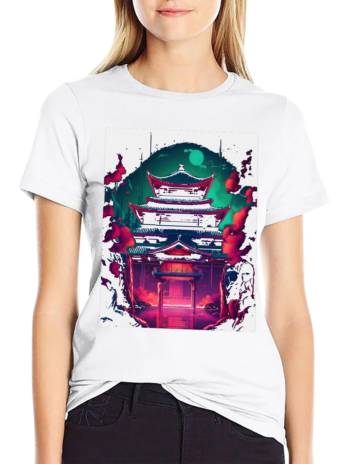 Japanese Temple Graphic Tee product image 8