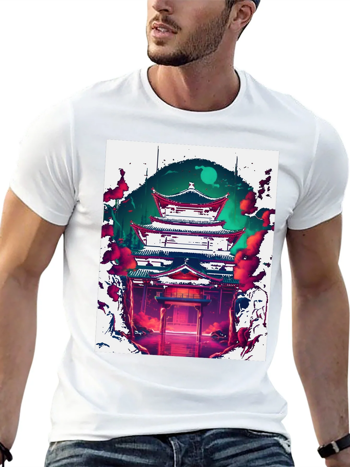 Japanese Temple Graphic Tee product image 12