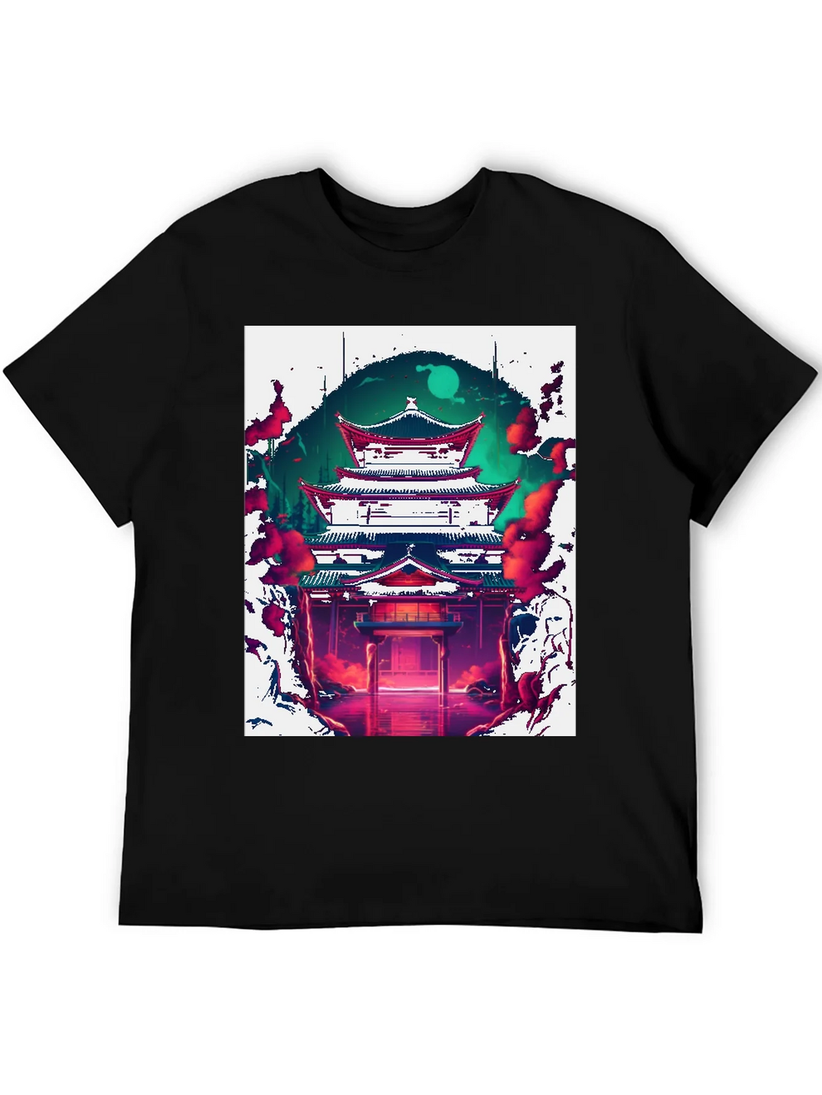 Japanese Temple Graphic Tee product image 5