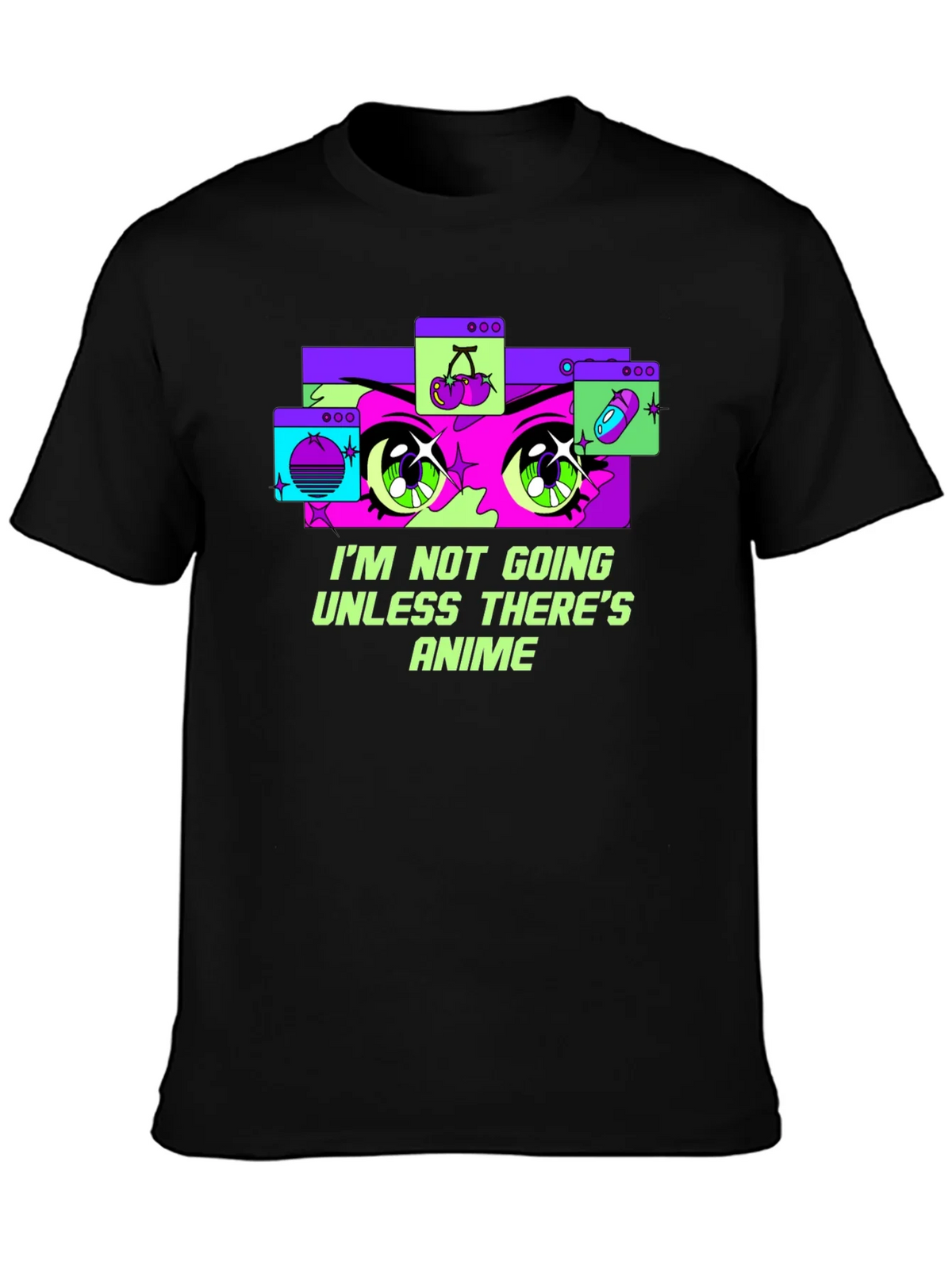 Anime Lover Graphic Tee - Im Not Going Unless Theres product image 2