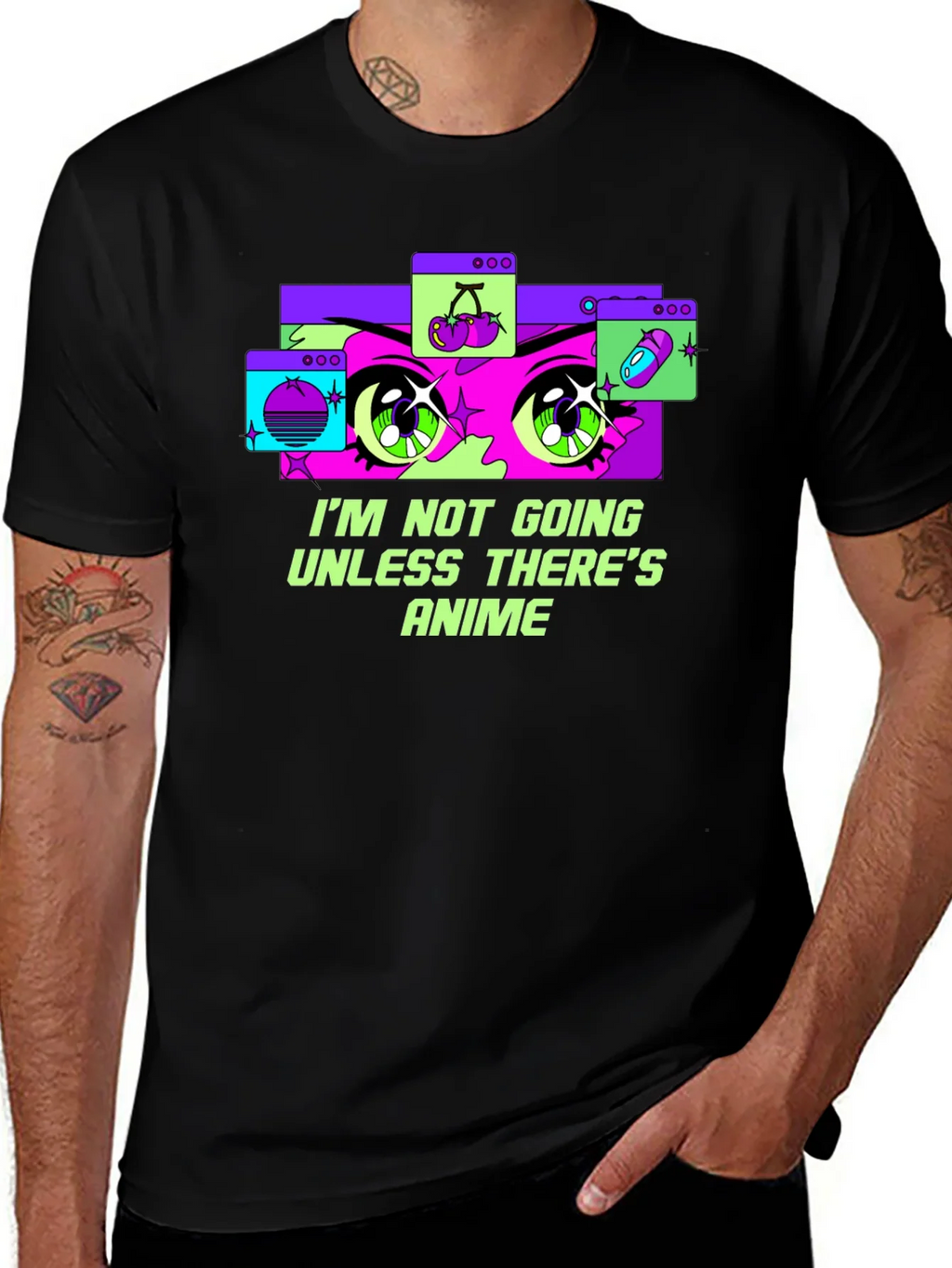 Anime Lover Graphic Tee - Im Not Going Unless Theres product image 1