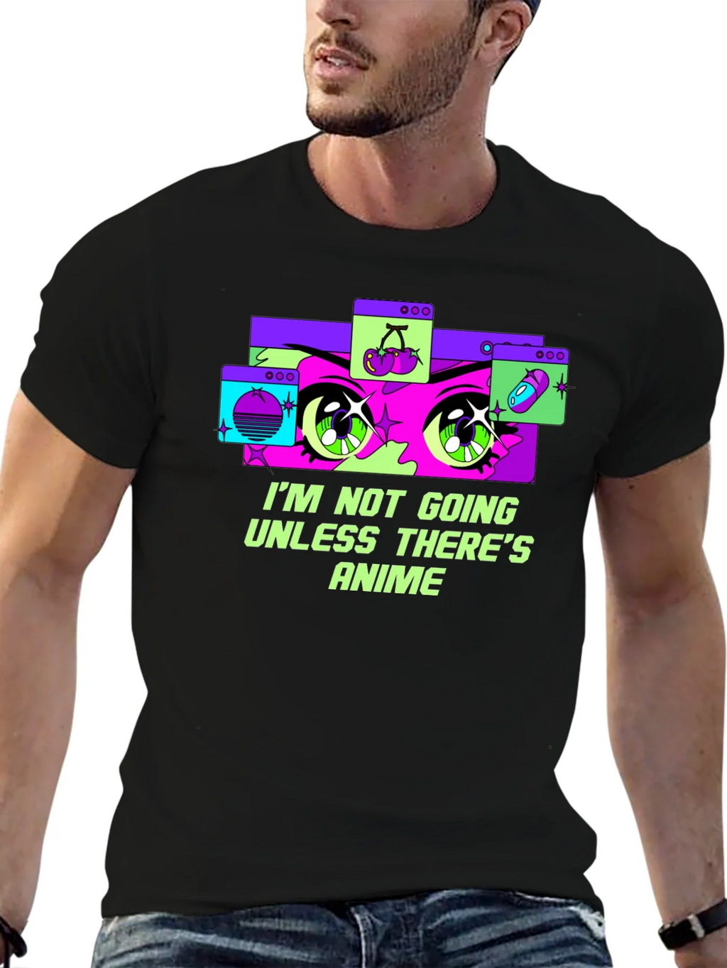 Anime Lover Graphic Tee - Im Not Going Unless Theres product image 4