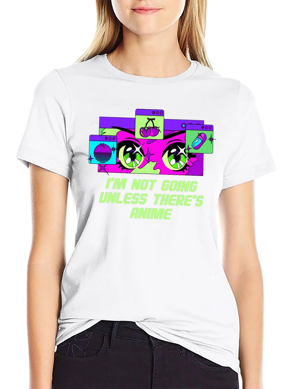 Anime Lover Graphic Tee - Im Not Going Unless Theres product image 6