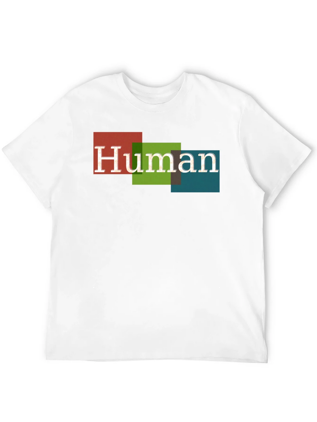 Human Colorful Blocks Graphic T-Shirt - Casual Wear product image 11