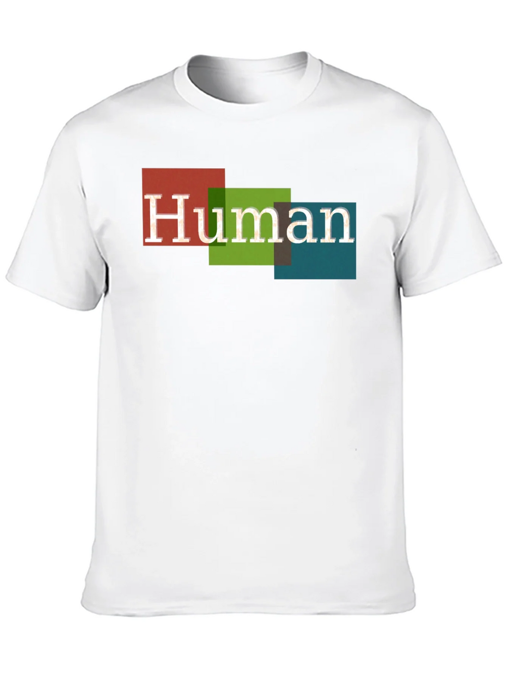 Human Colorful Blocks Graphic T-Shirt - Casual Wear product image 9