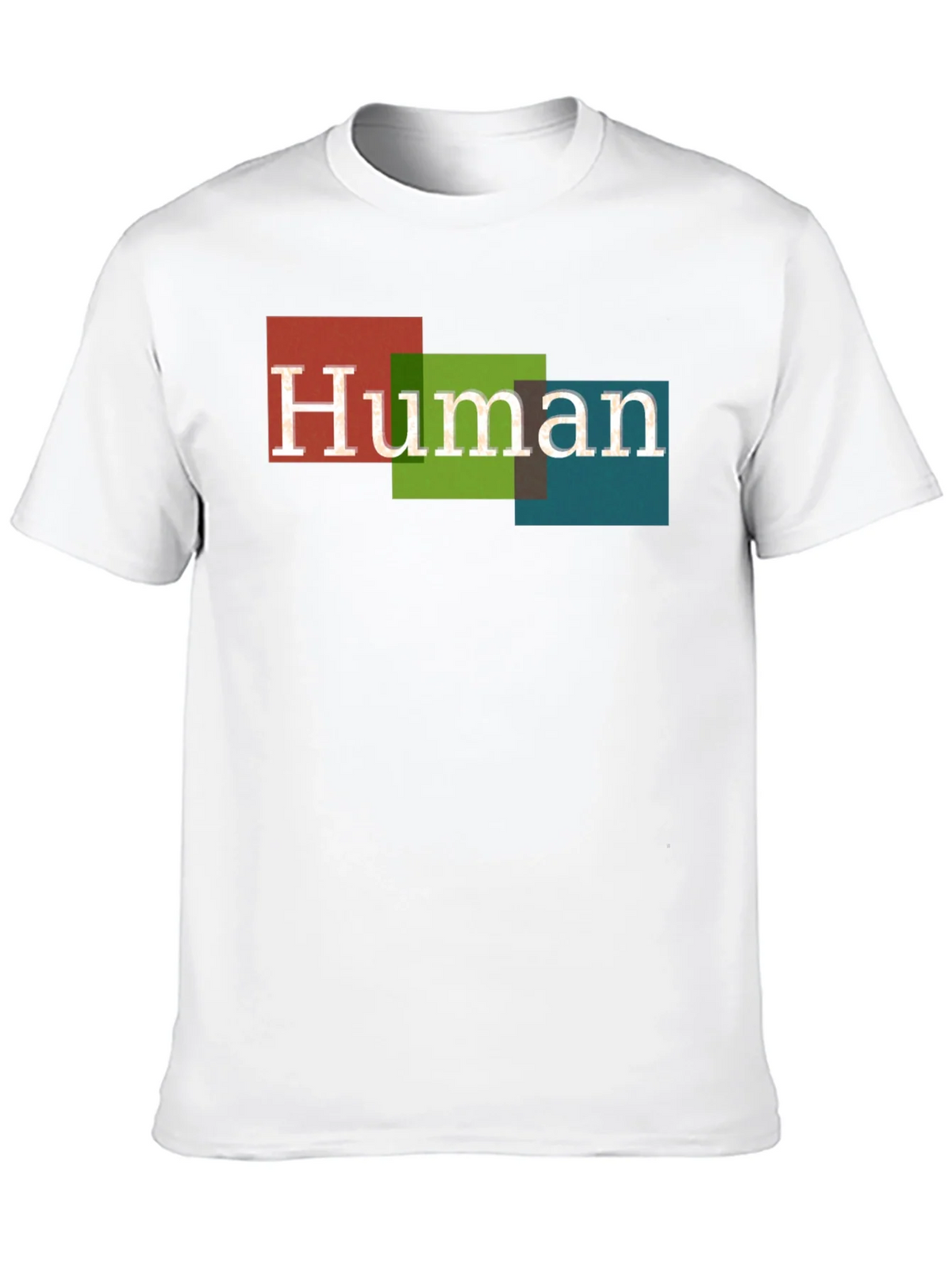 Human Colorful Blocks Graphic T-Shirt - Casual Wear product image 9