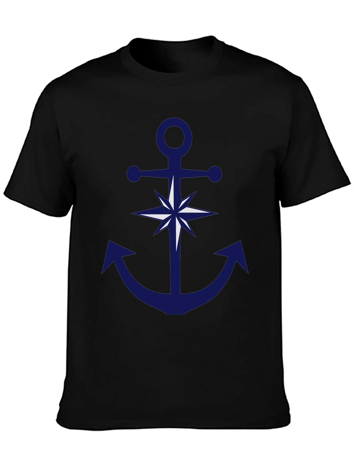 Nautical Anchor Compass Graphic T-Shirt product image 3