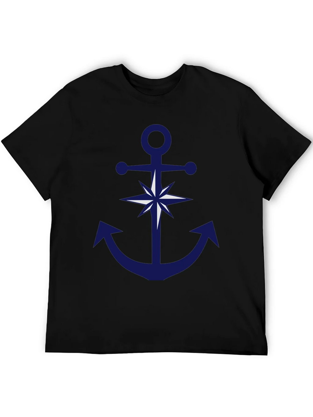 Nautical Anchor Compass Graphic T-Shirt product image 5